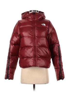 The North Face Women's Jacket - Deep Red with Black Logo